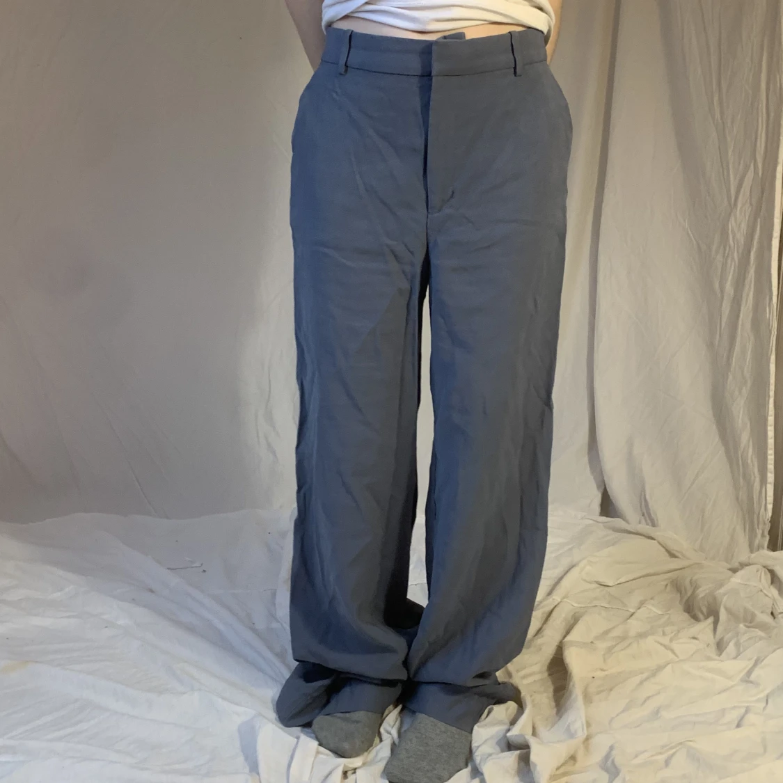Grå/blå byxor