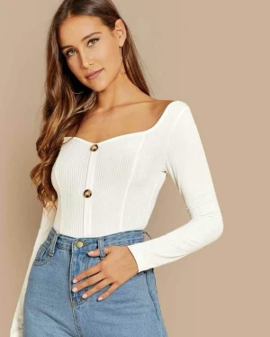 Shein vit tröja - Passar även S Använt 2-3 gånger, god skick