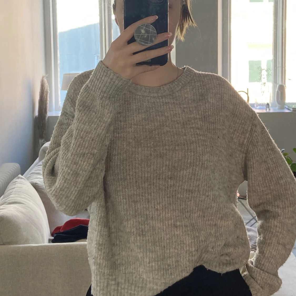 Stickad basic topp från H&M - 90