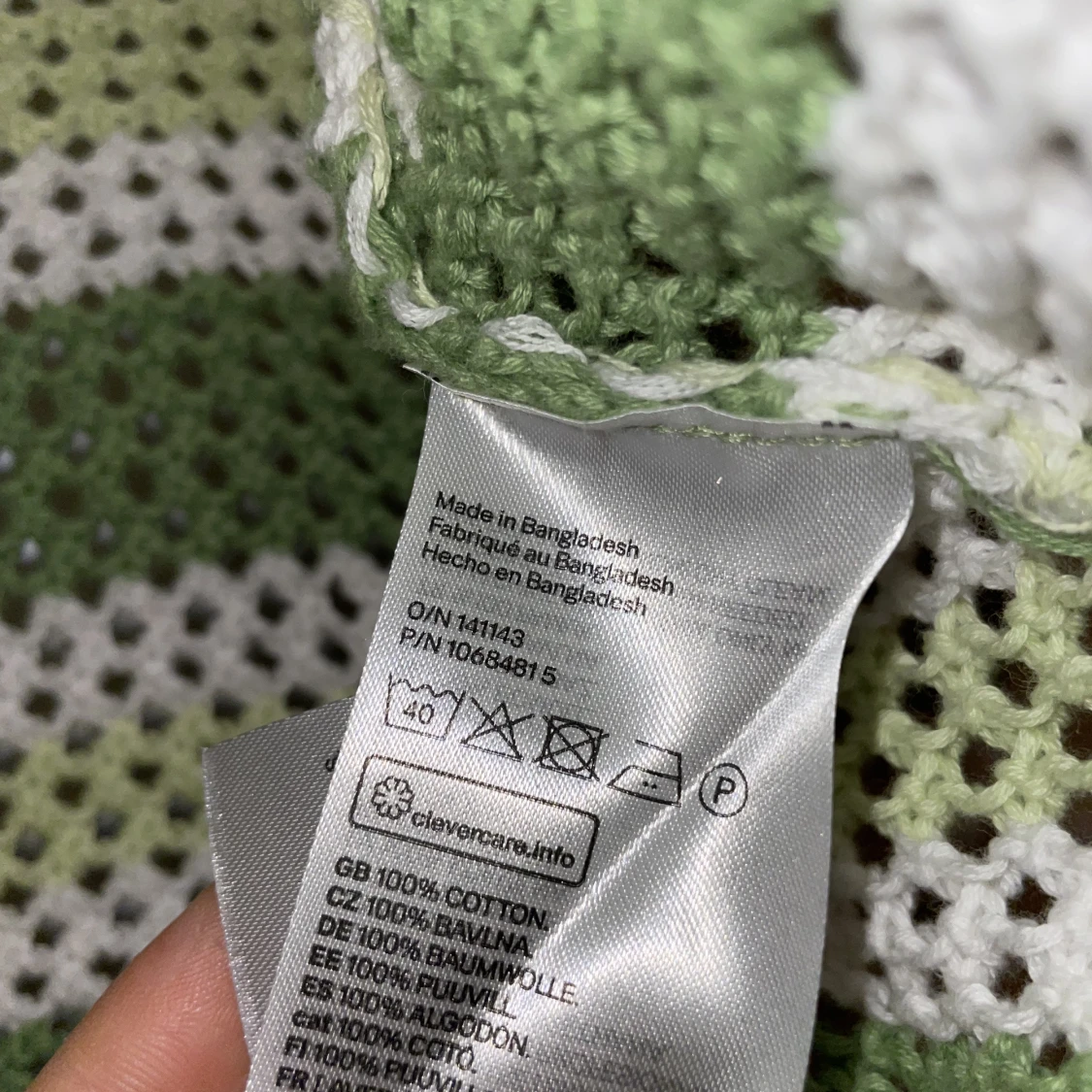 Grön topp i bomull - 91