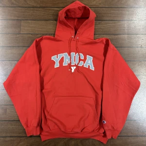 Champion YMCA Hoodie - Snygg vintage Hoodie från champion i storlek XL