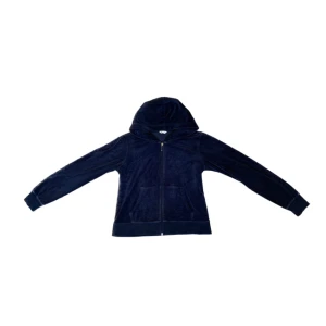 Mörkblå Velour tröja - Fin mörkblå zipup tröja i velour. Från Cubus. Köpt second hand, bra skick.