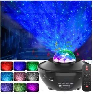 Galaxy lampa - En underbar Galaxy lampa. Säljer pågrund av att den inte använd längre. Använd ca 2 ggr💕tillgång till högtalare och massa andra coola effekter🫶🏼