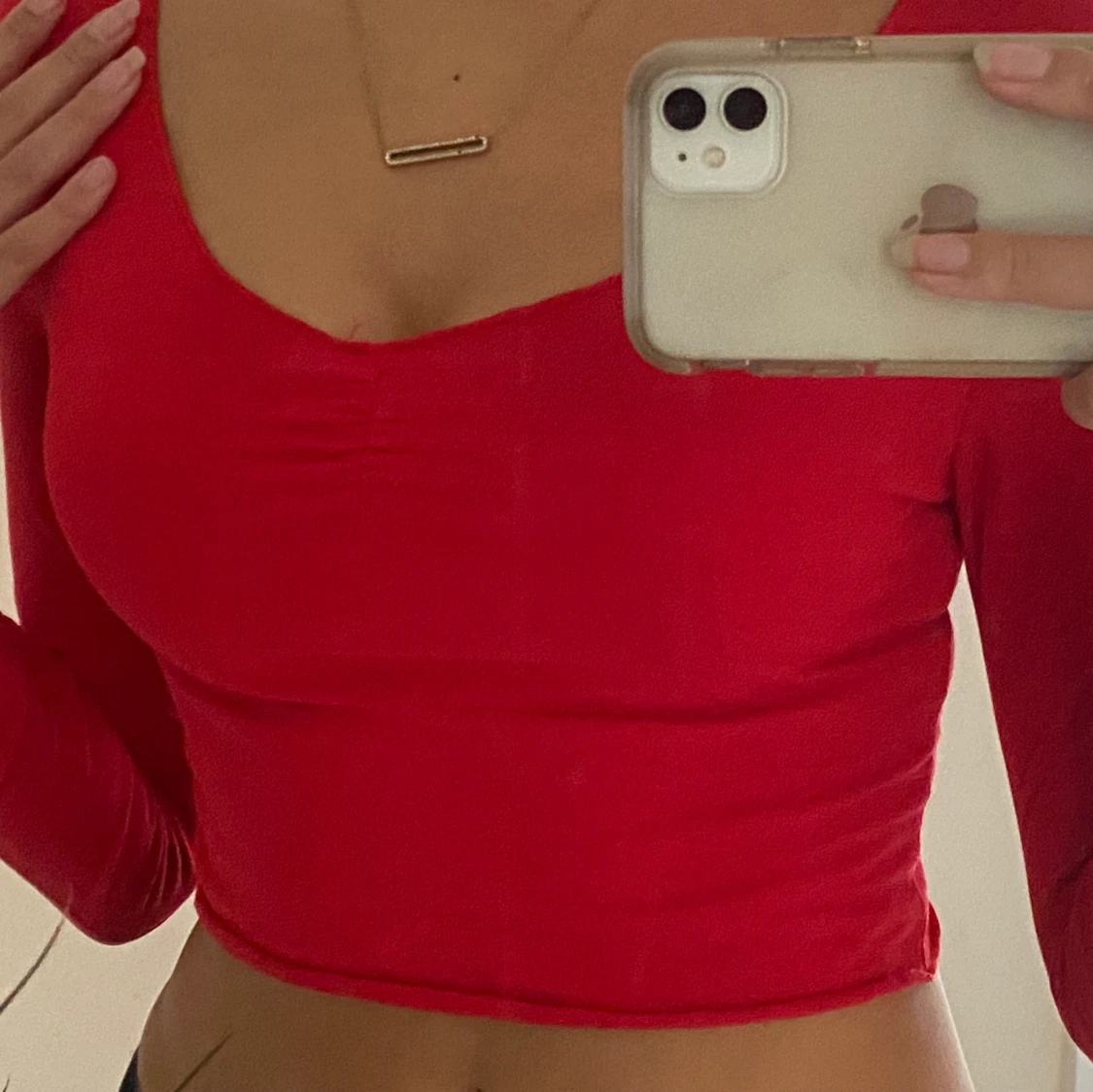 röd långärmad - 91