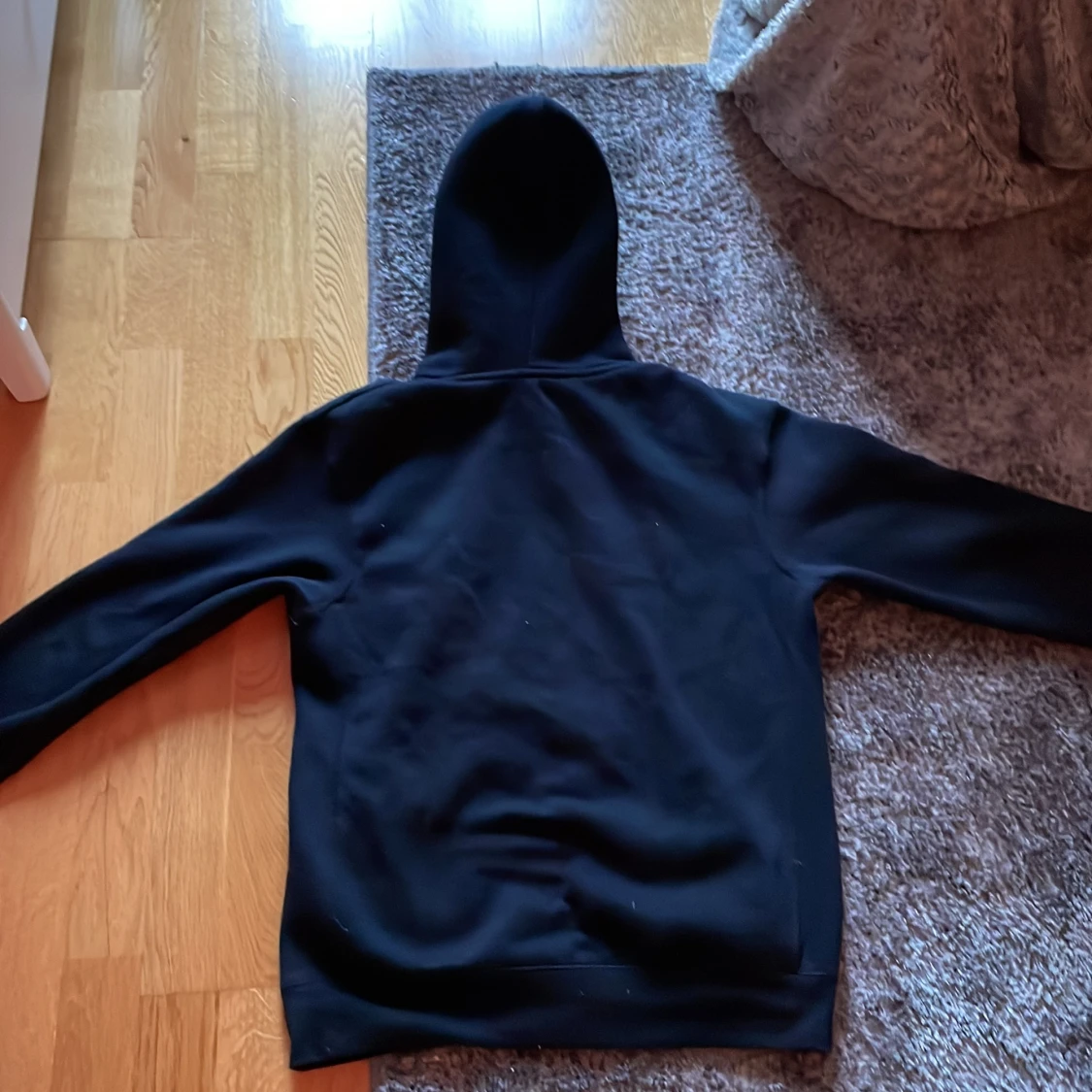 Mörkblå zara zip hoodie - 90