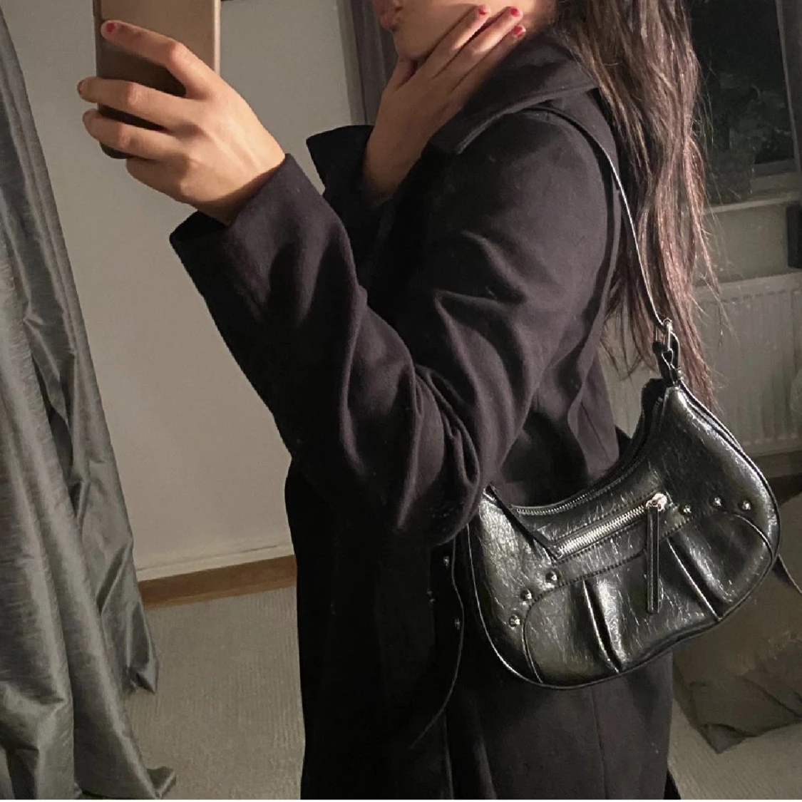 Svart banan väska - 90