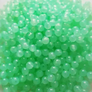 Akrylpärlor (200st) 6mm - Jelly Green