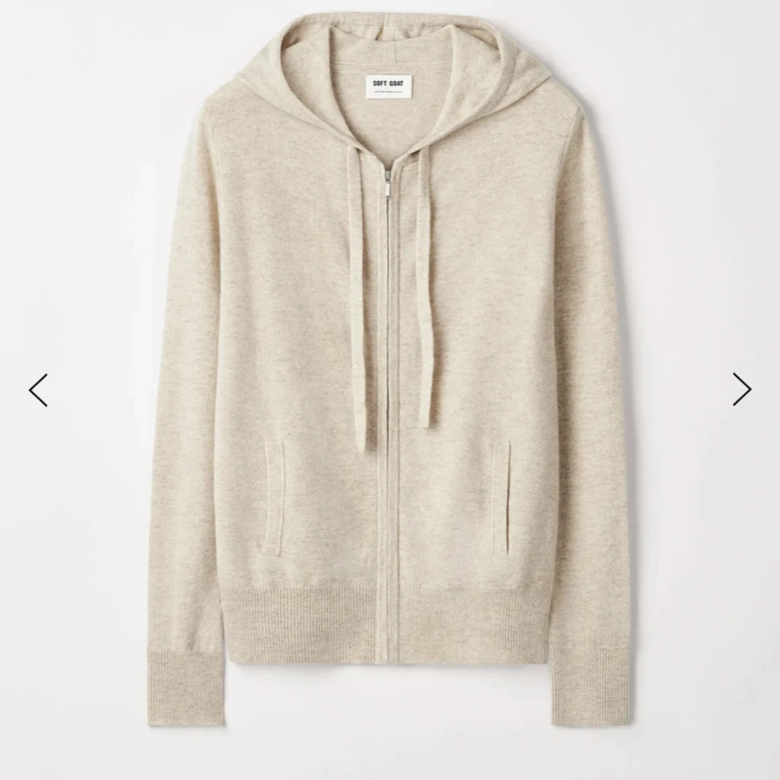 Soft goat zip hoodie
