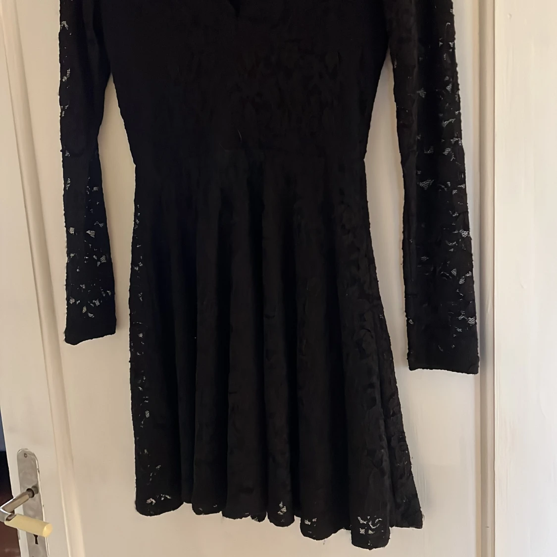 Svart klänning med spets