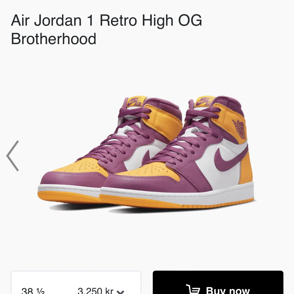 Air Jordan 1 Retro High OG Brotherhood. Använda Max 5 gånger . Skor.