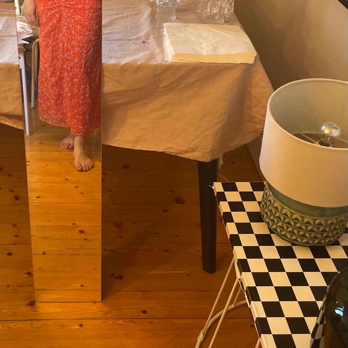 Blommig långklänning - 90