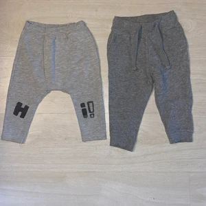 Pojk kläder  - Grå mjukis byxor 