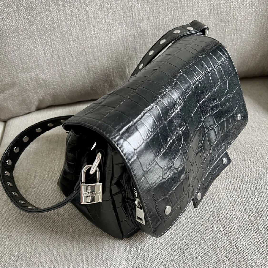 Nunoo Honey Croco Väska Äkta Läder Onesize - 90