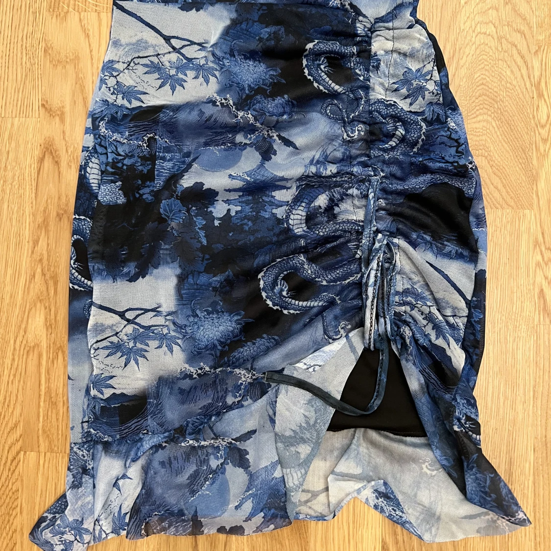 Blå meshklänning - 91