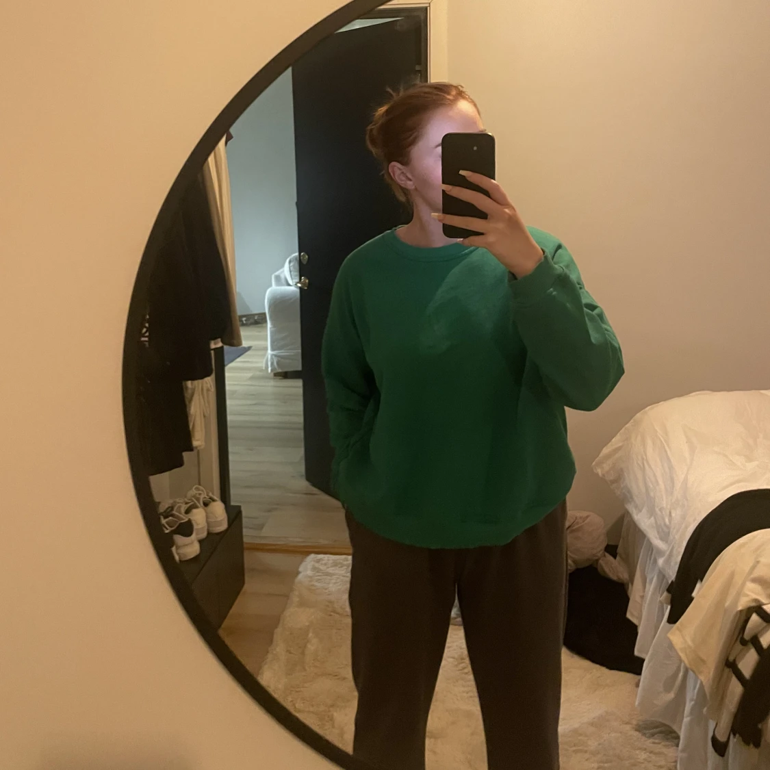 Grön sweatshirt st xs/s