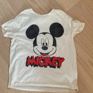 Vit T-shirt med tryck - Nästan aldrig använt🌟köpt från H&M Disney collection✨trycket känns inte mot kroppen🙌 köpare betalar för frakt✨🌟