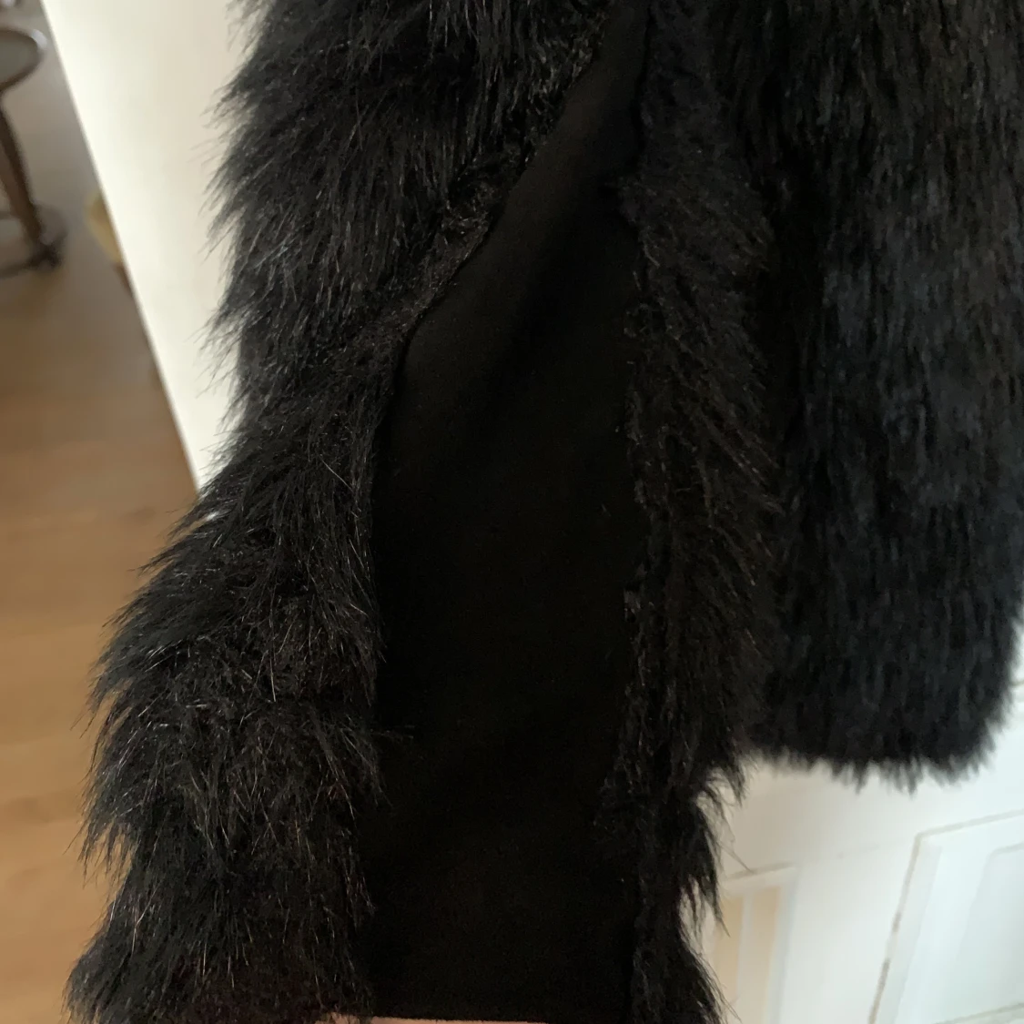 Längre fakepälsjacka - 91