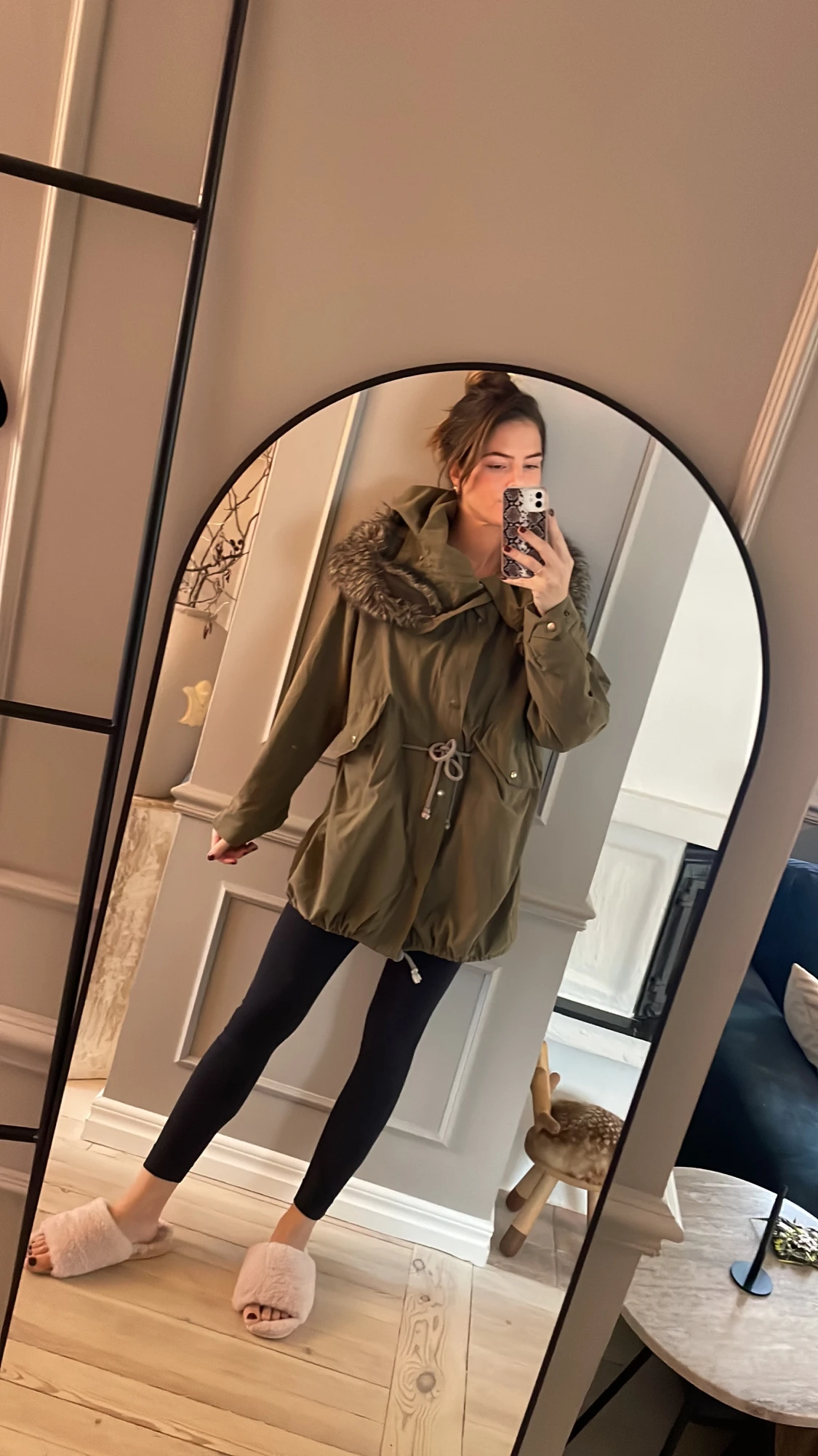 Mörkgrön vinterjacka 