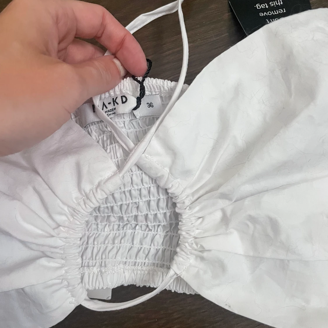 Vit topp NAKD crop top cut out fest 36 - 91