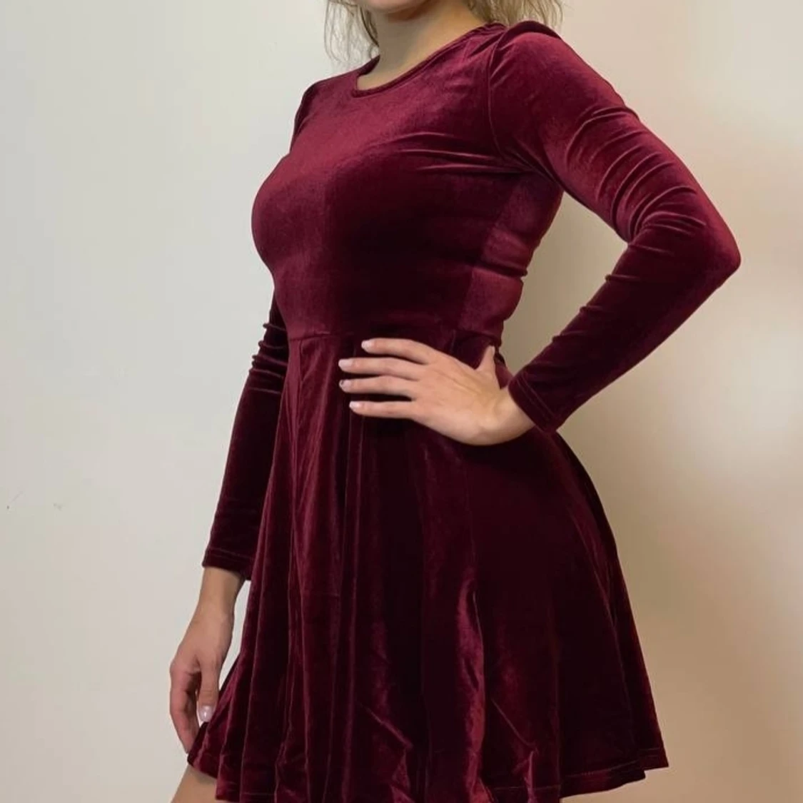 Sammet Jul klänning S - 91