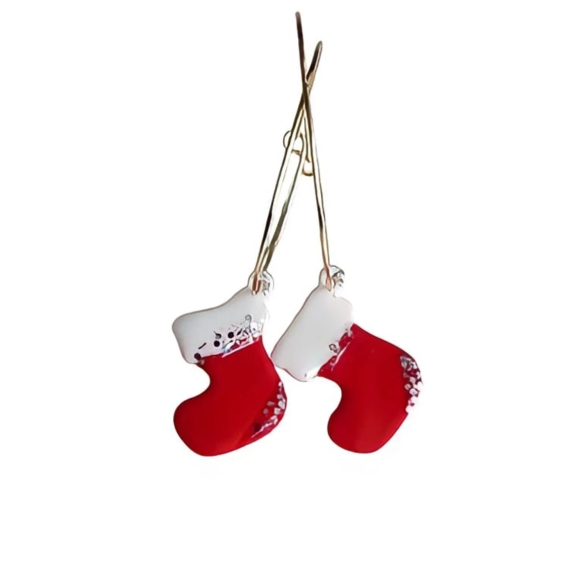 Julstrumpor örhängen handgjorda