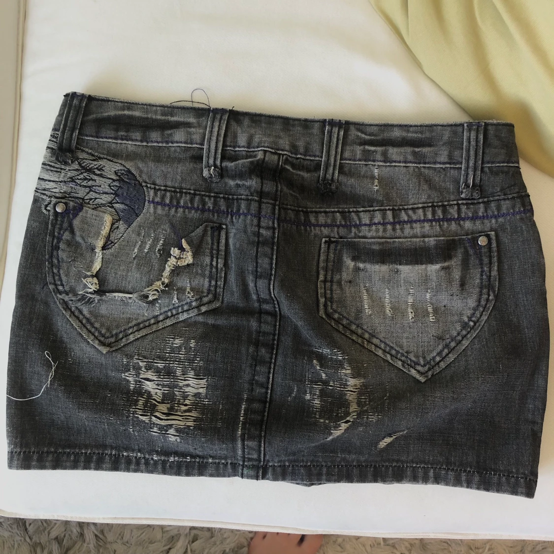 Gråsvart minikjol - 90