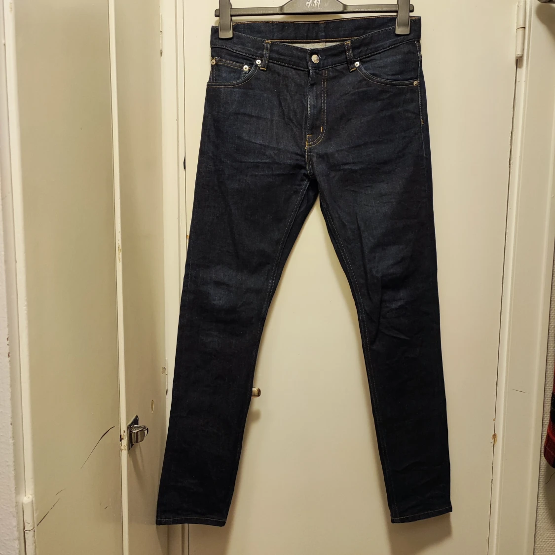 Weekday Jeans, mörkblå,  W31, L30. (Nyskick)
