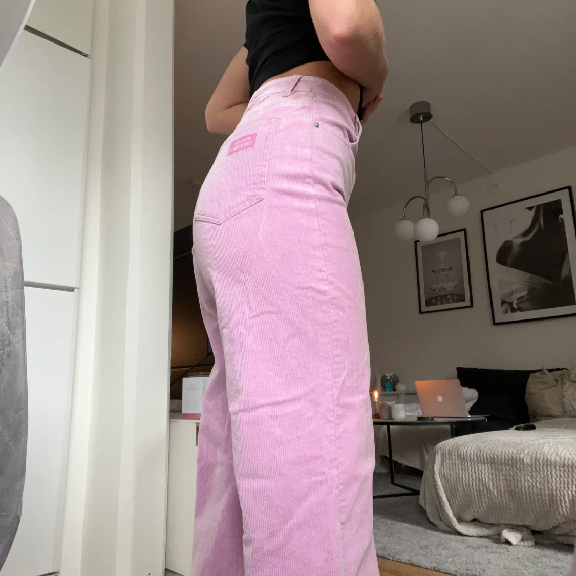 Rosa Manchesterbyxor  - 90