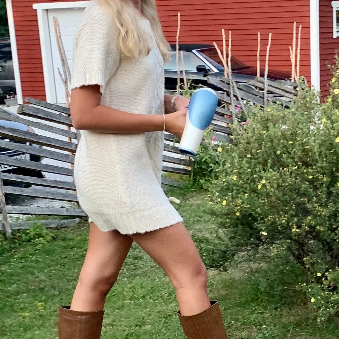 Stickad klänning - 90