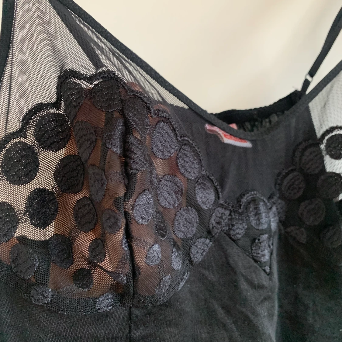 Linne med mesh kupor  - 91