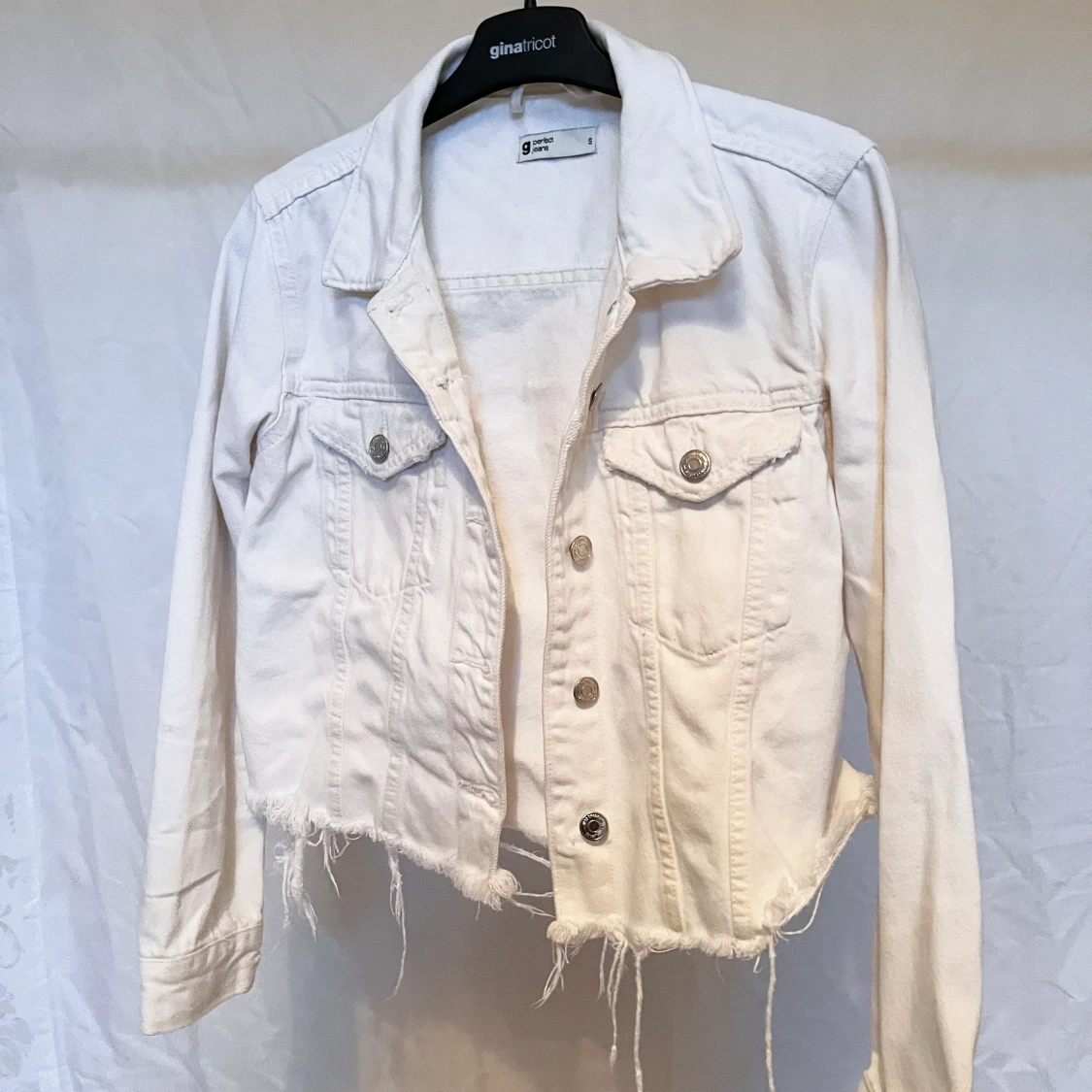 Vit jeansjacka