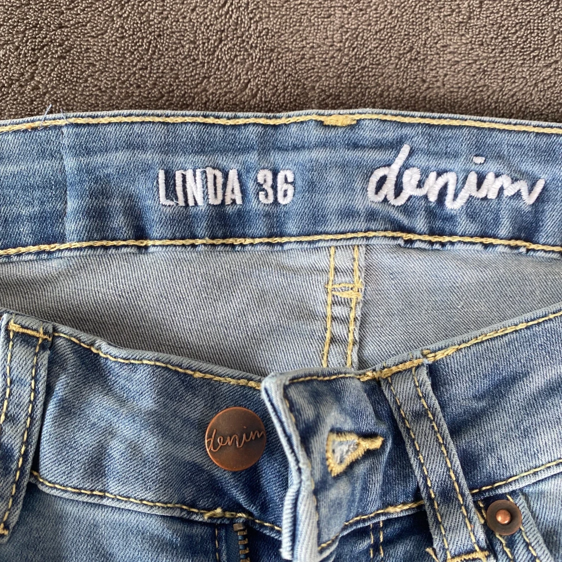 Blåa skinny jeans  - 91