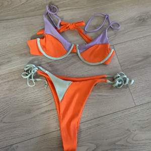 Jättefint oanvändt bikini set, endast testad med skydd men tyvärr för liten och bara legat i byrån! Storlek M 20 kr eller hb + frakt 🦋