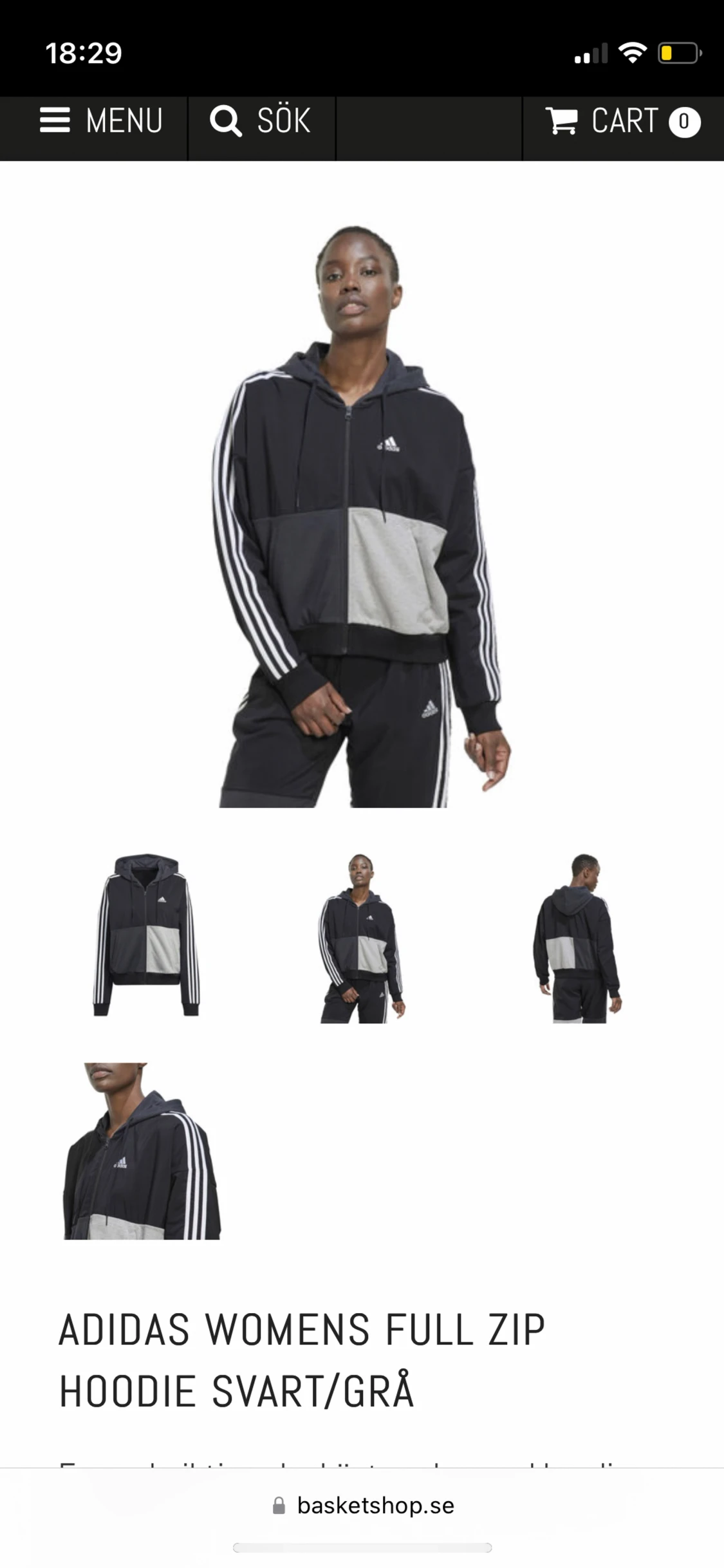 Ny Adidas hoodie med lappar på