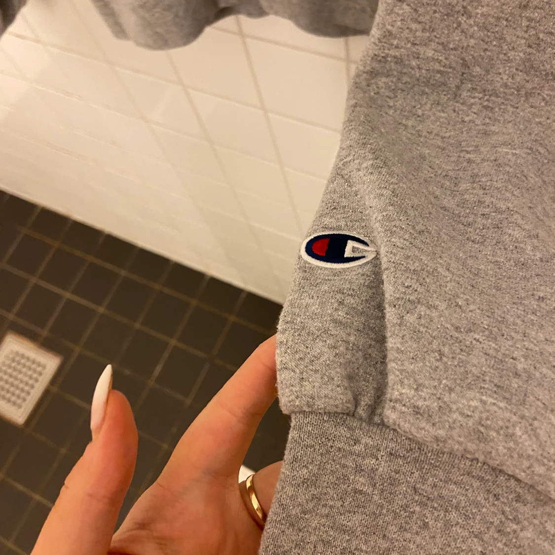 Grå sweatshirt  - 90