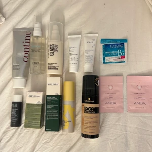 Skönhet/hudvård paket  - Säljer allt i ett paket, vissa saker är helt oanvända vissa är endast använda fåtal gånger (men mycket produkt kvar) värt över 1000kr. Kommer med 3 tester, caia ansiktsmask, kerstin florian bodycrem, settingspray, facial mist, primer för håret, serum osv