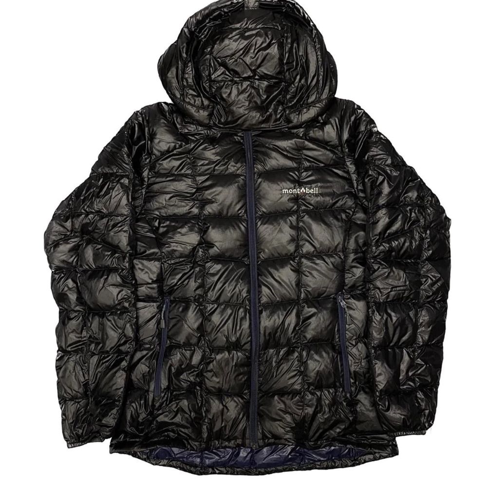 Svart Montbell square stitch down jacket black tunn dunjacka | Plick