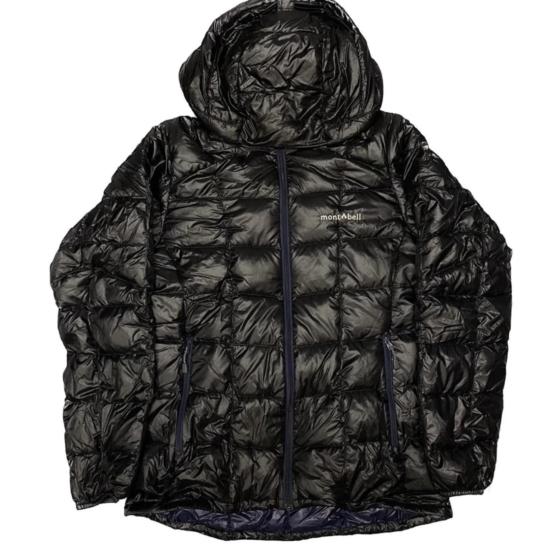 Montbell square stitch down jacket black tunn dunjacka