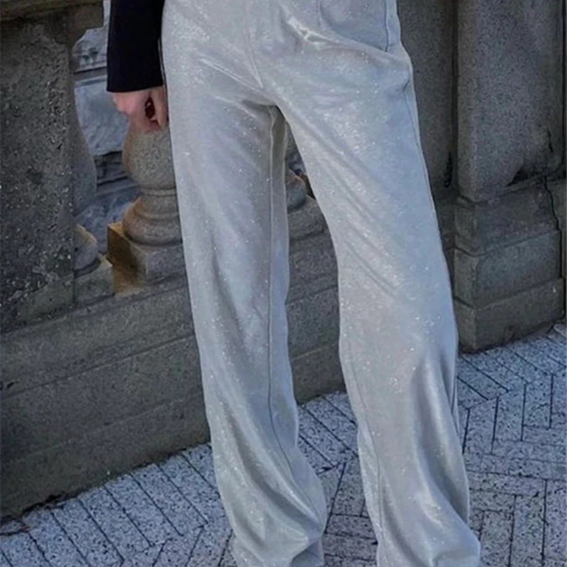 Glittriga kostymbyxor  - 90