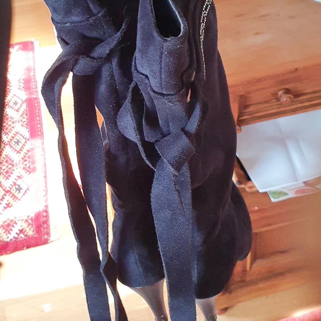 Unik sued svart boots - 90