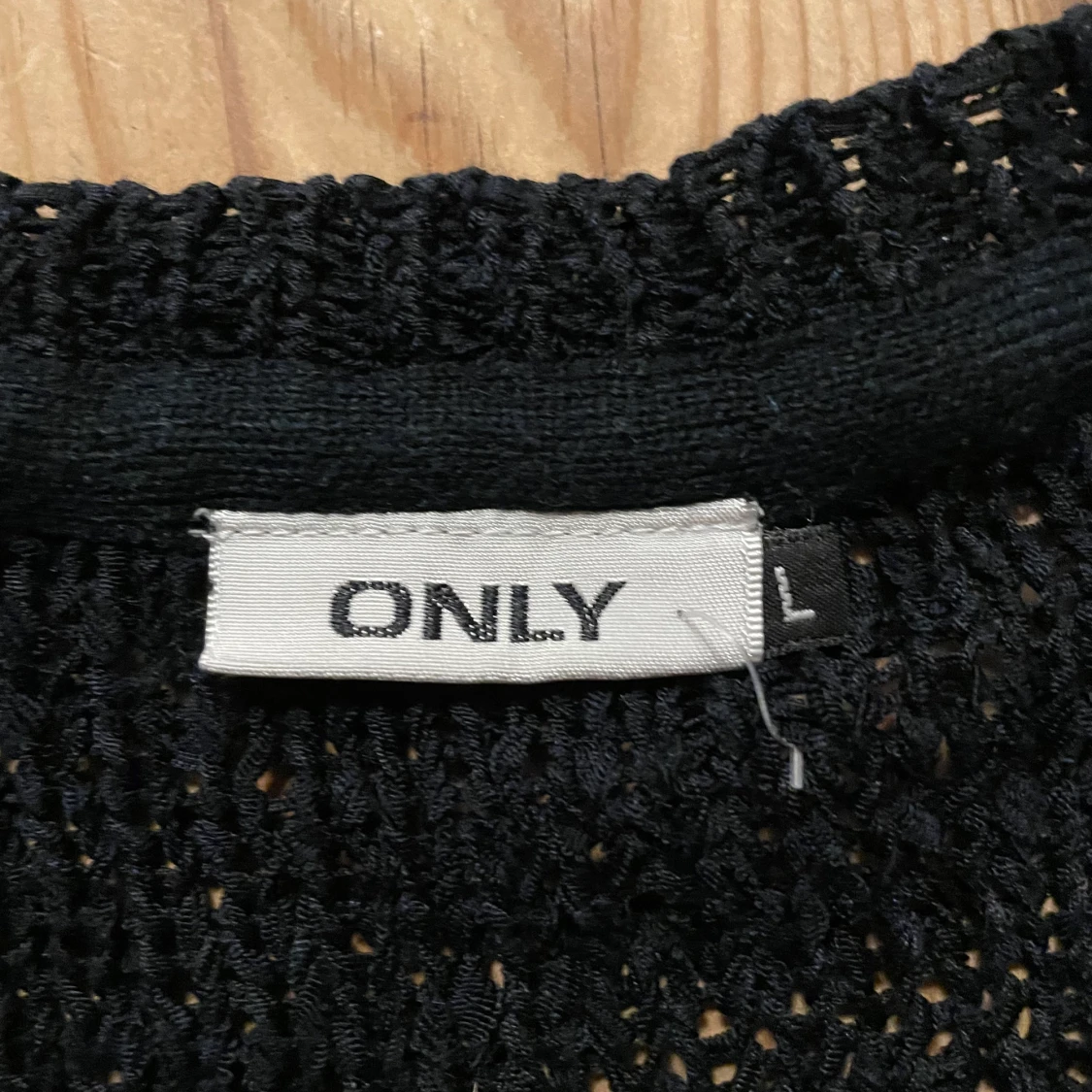 Svart Stickad tröja. - 90