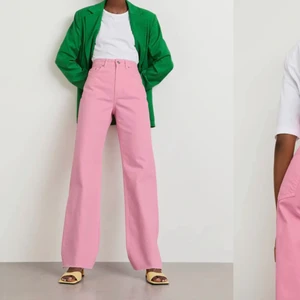 Idun Straight jeans pink  - Rosa vida jeans från Gina tricot i storleken 36. Långa på mig som är 178cm. Modellen heter Idun straight. 