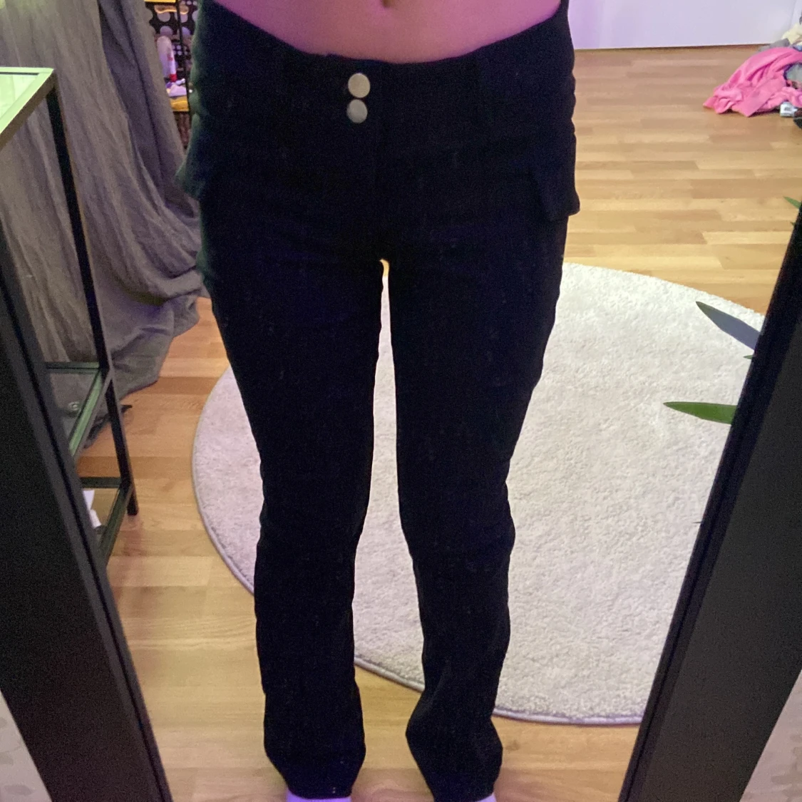 Lågmidjade kostym byxor