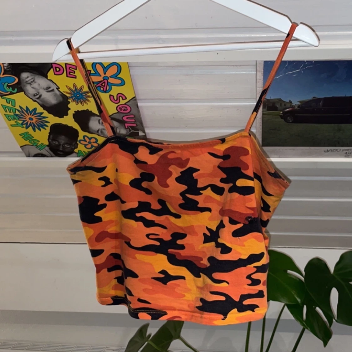 Orange camouflage linne - 90