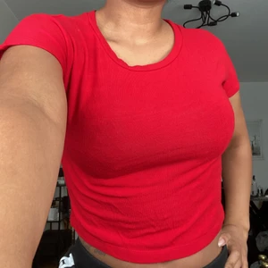 Zara basic strl S - En vanlig kort basic t-shirt från Zara med rund krage kortärmad rätt tajt. 