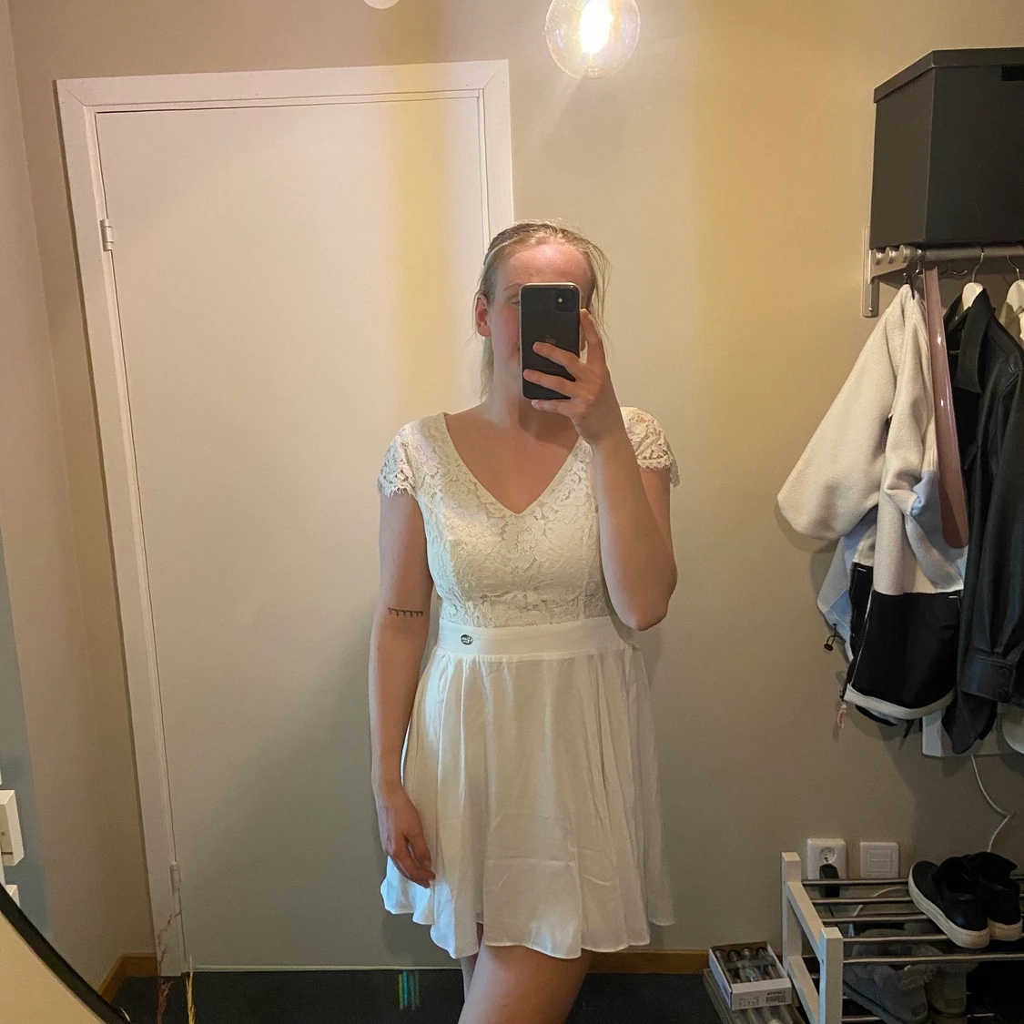 Vit sommarklänning - 90