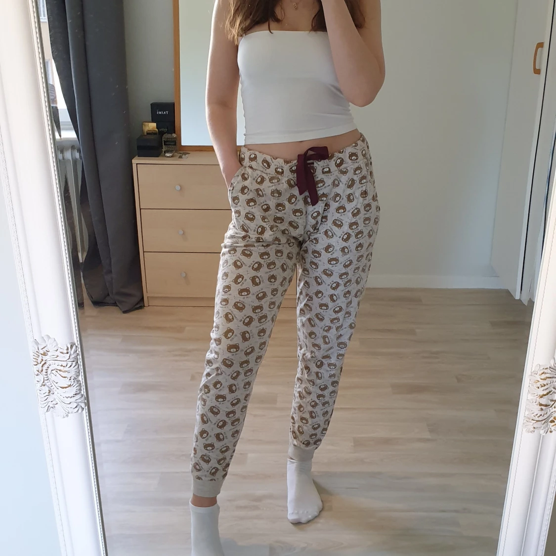 Ljusbruna pyjamasbyxor nallar