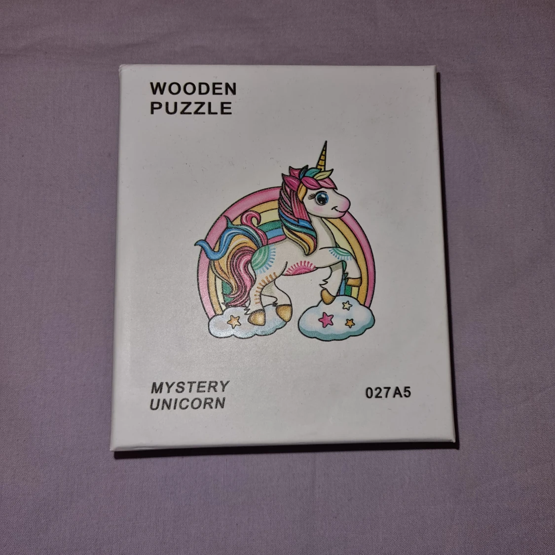 Träpussel enhörning