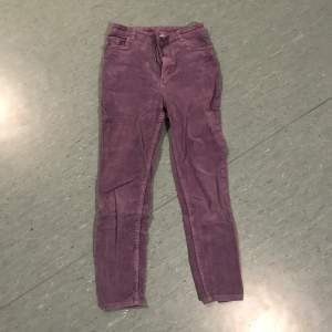 Purple corduroy jeans from monki 