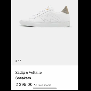 Zadig skor - Säljer mina fina Zadig skor i storlek 36. Nypris 2395, mitt pris 1300. Har tyvärr inte kvar lådan, men dustbagen är kvar.